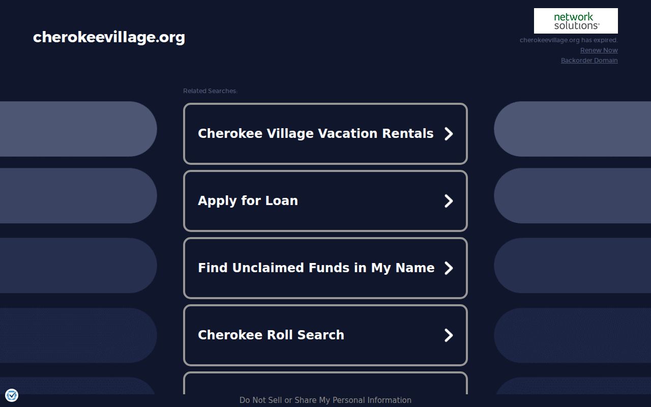 Official Cherokee Village website used for court docket routing context