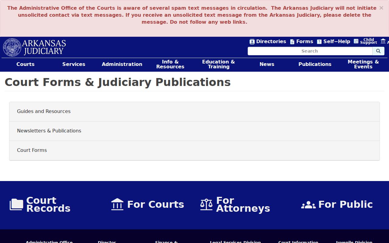 Fulton County court records Arkansas forms directory