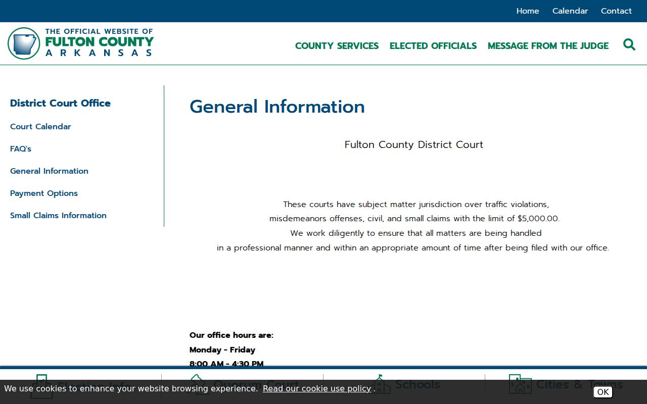 Fulton County traffic court records jurisdiction and closure notice
